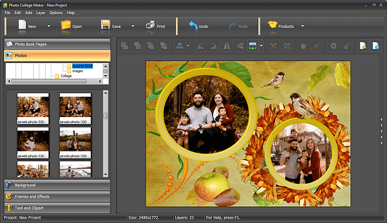 AMS PhotoCollage 9.35 / Photo Collage Maker Free Download [2024]