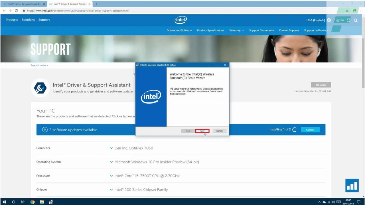 Intel Driver & Support Assistant Windows 11