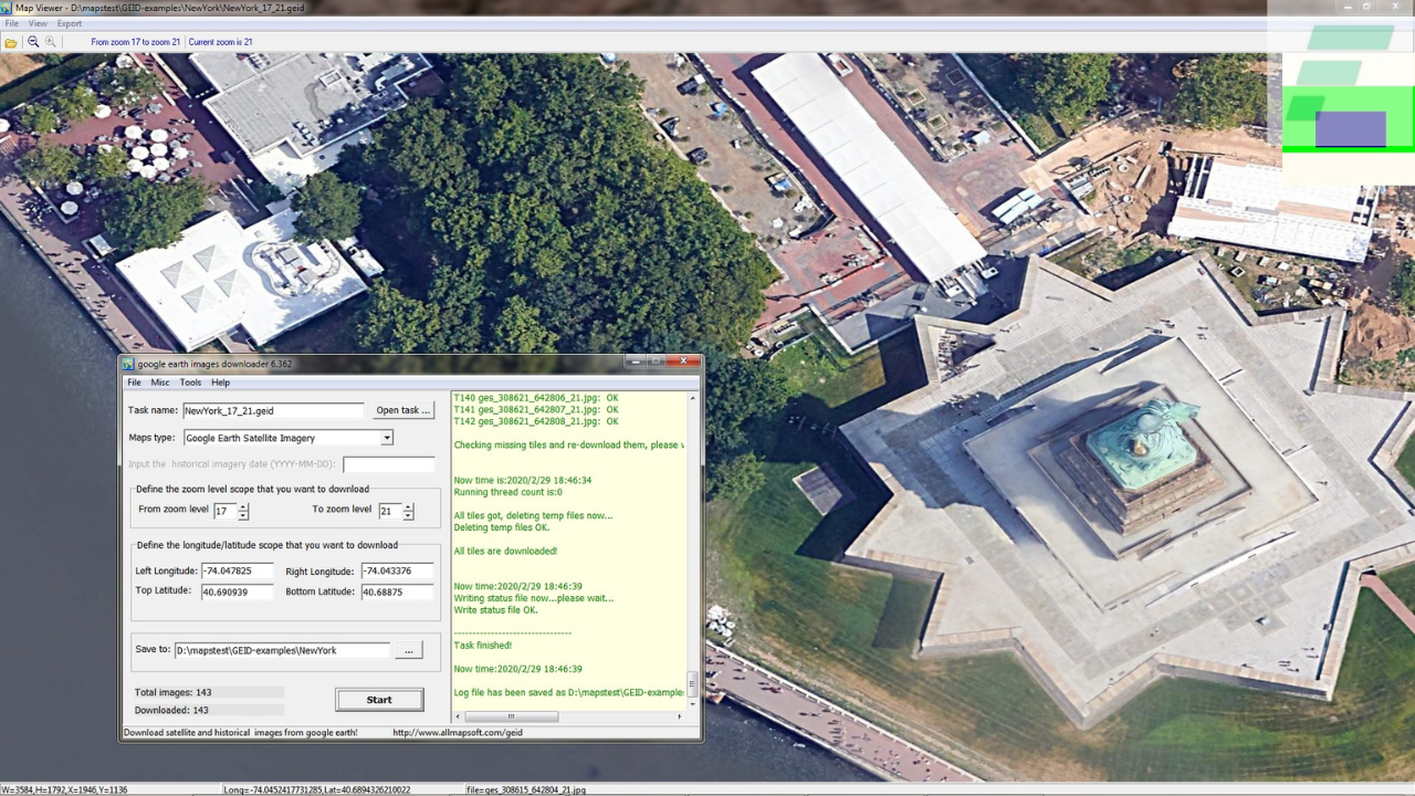 AllMapSoft Google Earth Images Downloader 6.400