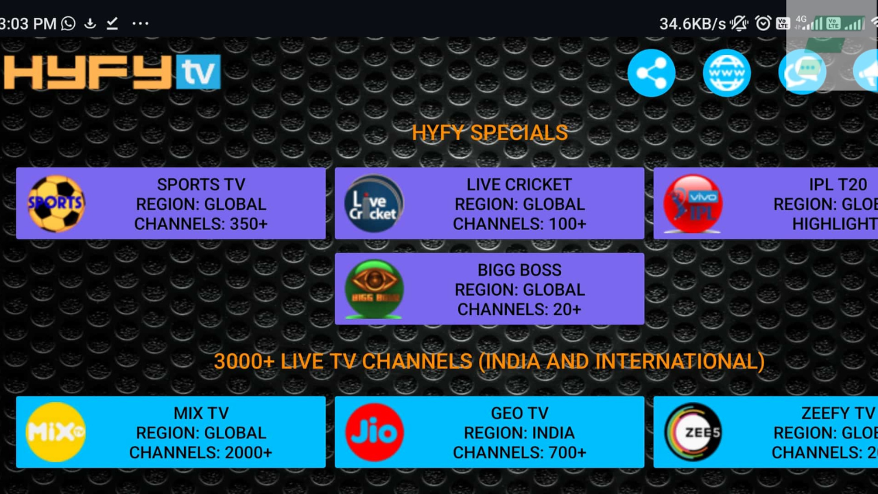HYFYTV Live TV App