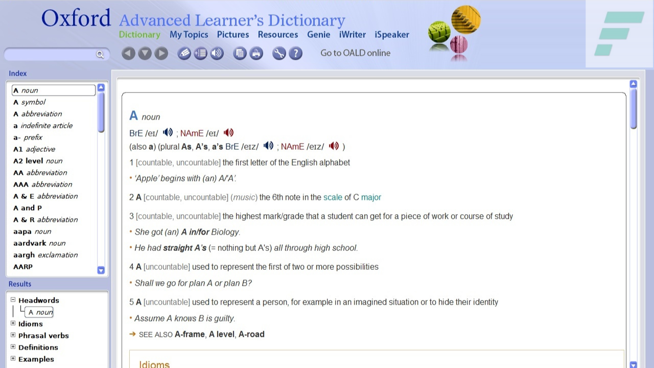Oxford Advanced Learner’s Dictionary Apk 9th Edition