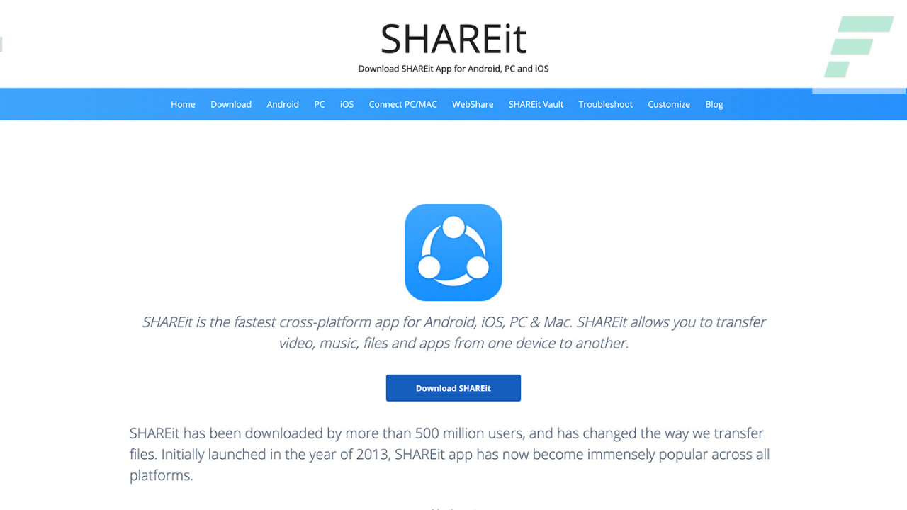 SHAREit for PC 4.4 Latest Version